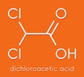 Dichloroacetic acid DCA. Dichloroacetate salts inhibit the enzyme pyruvate dehydrogenase kinase and are evaluated in the.