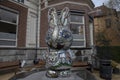 Dick Bruna Miffy Statue Outside Of The Coster Diamonds Building At Amsterdam The Netherlands 6-4-2022