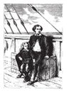 Dick and Jack were almost always together, vintage engraving