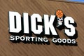 Dick`s Sporting Goods sign on the facade of sporting goods retail chain store. - San Jose California, USA - 2021 Royalty Free Stock Photo