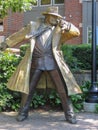 Tracy statue in Naperville at the Riverwalk Royalty Free Stock Photo