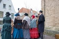 Dickens festival people singing Christmas carol