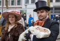 Dickens festival people singing Christmas carol