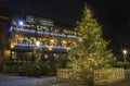 The Dickens Inn Public House in London at Christmas