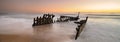 Dicky Wreck at sunrise Royalty Free Stock Photo