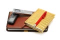 Dictaphone notepad and ballpen