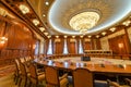 Conference room in Ceausescu Palace Royalty Free Stock Photo