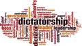 Dictatorship word cloud