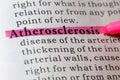 Dictionary definition of atherosclerosis