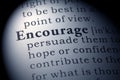 Dictionary definition of encourage