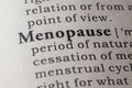 Dictionary definition of menopause