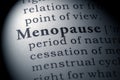 Dictionary definition of menopause