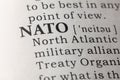 Dictionary definition of NATO Royalty Free Stock Photo