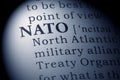 Dictionary definition of NATO Royalty Free Stock Photo