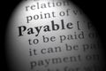 Dictionary definition of payable