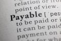 Dictionary definition of payable