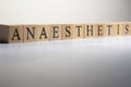 Dictionary definition of the word Anaesthetist. Close up. Royalty Free Stock Photo