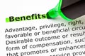 Dictionary Definition Of Word Benefits