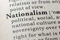 Dictionary definition of the word nationalism