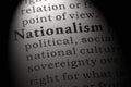 Dictionary definition of the word nationalism