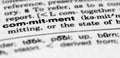 Dictionary entry for commitment