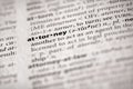 Dictionary Series - Law: attorney Royalty Free Stock Photo
