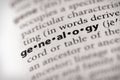 Dictionary Series - Miscellaneous: genealogy