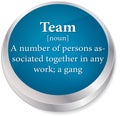 Dictionary term of team word