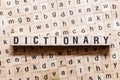 Dictionary word concept on cubes Royalty Free Stock Photo