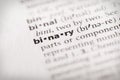 Dictionary Word Series - Binary