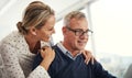 Did you find what you were looking for, honey. a mature couple using a laptop together at home. Royalty Free Stock Photo