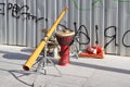 Didgeridoo and jembe drum
