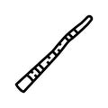 didgeridoo musician instrument line icon vector illustration