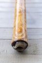 Didgeridoo silicone mouth closeup Royalty Free Stock Photo