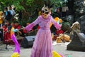 DidiK Nini Towok Performs dance on selomangleng performance art. Royalty Free Stock Photo