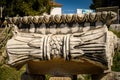 Temple of Apollo in Didyma Ancient city. Detail of architectural ornament