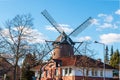 The Buss Mill tower Dutch windmill in Krefeld-Uerdingen