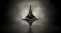 Die Cast Spinning Top Silhouetted Royalty Free Stock Photo