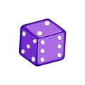 die dice cartoon vector illustration