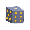 die dice cartoon vector illustration Royalty Free Stock Photo