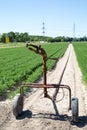 Irrigation is the supply of water to a cultivated land