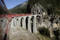Die RhÃÂ¤tische Bahn auf ihrer Fahrt durch das Unesco Weltkulturebe. The RhÃÂ¤tische railway on its way through the Unesco World He