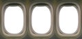 Diecut part of windows of airplane