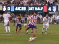 Diego Costa of Atletico de Madrid #19 kicks penalty shot during match against Real Madrid in the 2019 International Champions Cup