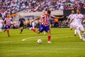 Diego Costa of Atletico de Madrid #19 scores goal during match against Real Madrid in the 2019 International Champions Cup