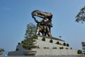 Dien Bien Phu, Vietnam - April 25 2019 : The battle of Dien Bien Phu victory statue at D1 Hill Vietnam