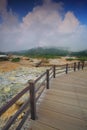 Sikidang Thermal Crater Dieng Highland Indonesia Royalty Free Stock Photo