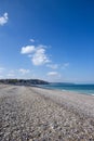 Dieppe, the beach, on a beautiful spring day Seine-Maritime France