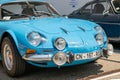 DIEPPE, FRANCE - JUNE 30, 2018: Alpine car modele 110 Berlinette V85 on the exposition Vintage and classic Cars