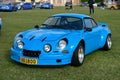 DIEPPE, FRANCE - MAY 29, 2022: The retro Alpine cars modele 110 Berlinette V85 on the exposition Vintage and classic